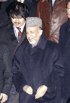 Karzai arrives in Japan